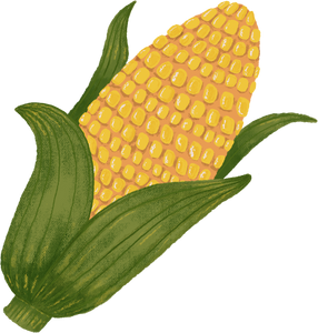 Painterly Kwanzaa Corn Object